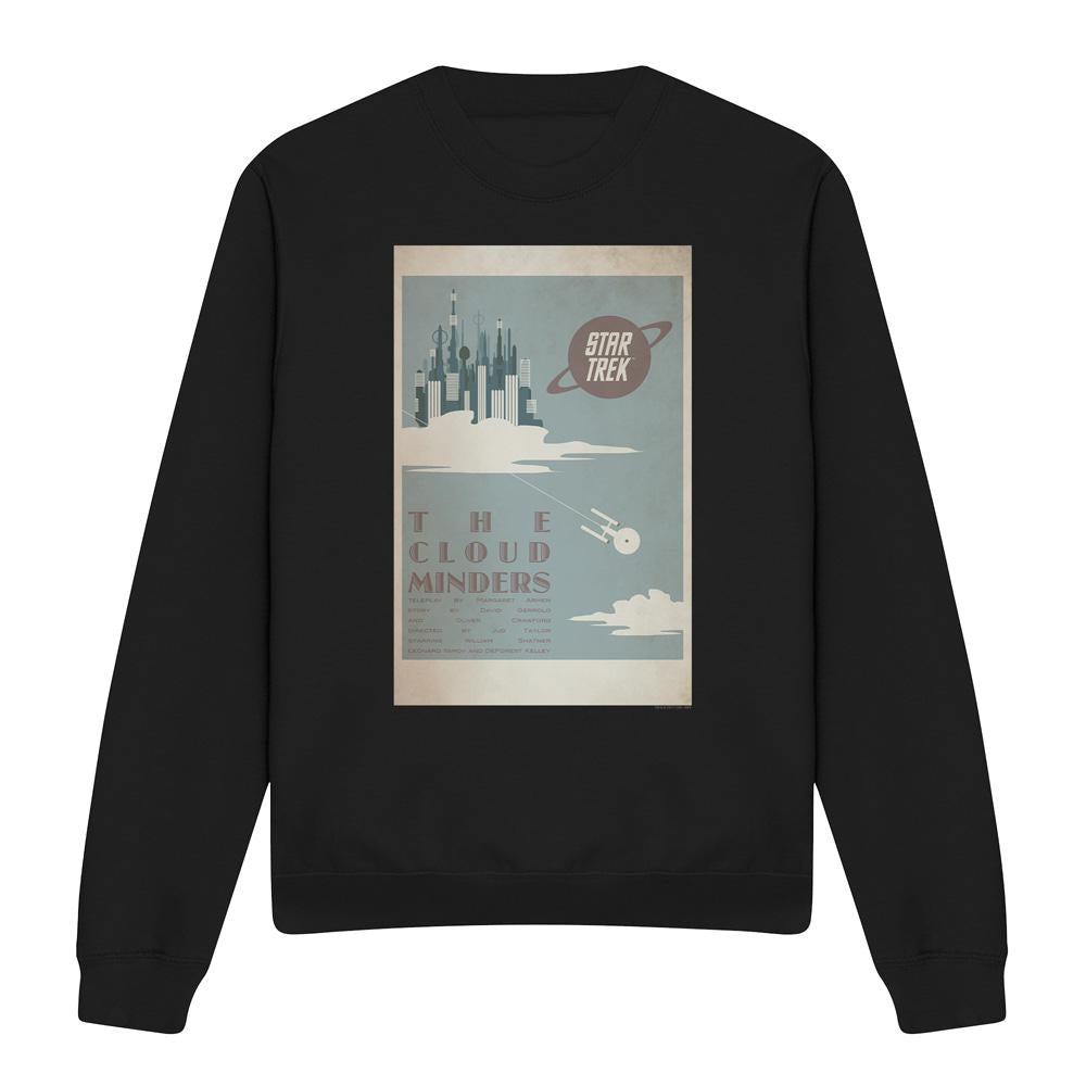 Black - Front - Star Trek Unisex Adult The Original Series Episode 76 Sweatshirt