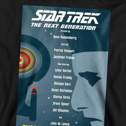 Black - Pack Shot - Star Trek Unisex Adult The Next Generation Season 1 Episode 2 Sweatshirt