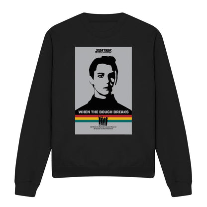Black - Front - Star Trek Unisex Adult The Next Generation Season 1 Episode 17 Sweatshirt