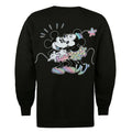 Black - Back - Disney Womens-Ladies Minnie Mouse Gradient Sweatshirt