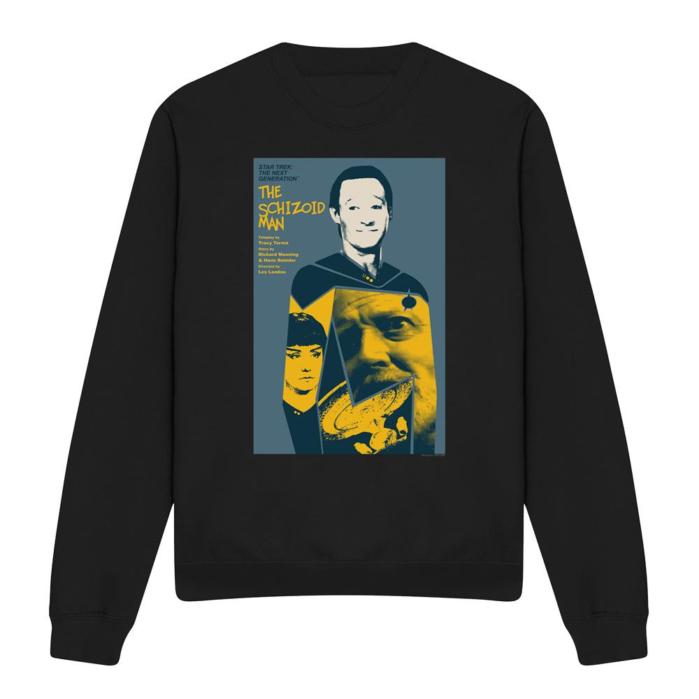 Black - Front - Star Trek Unisex Adult The Next Generation Season 2 Episode 6 Sweatshirt