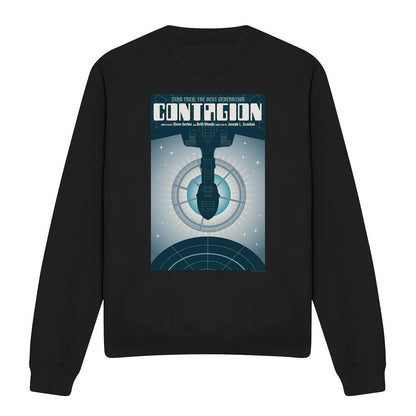 Black - Front - Star Trek Unisex Adult The Next Generation Season 2 Episode 11 Sweatshirt