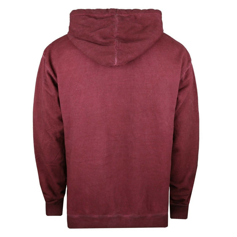 Vintage Burgundy - Back - Marvel Mens Box Logo Washed Hoodie
