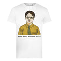 White - Front - The Office Mens Bears Dwight Schrute T-Shirt