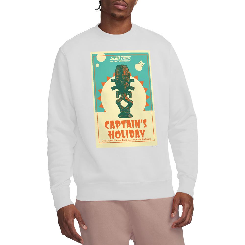 White - Lifestyle - Star Trek Unisex Adult The Next Generation Season 3 Episode 19 Sweatshirt