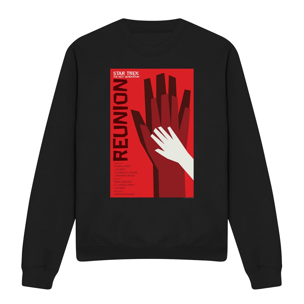 Black - Back - Star Trek Unisex Adult The Next Generation Season 4 Episode 7 Sweatshirt
