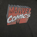 Vintage Black - Lifestyle - Marvel Comics Mens 3D Logo Washed T-Shirt