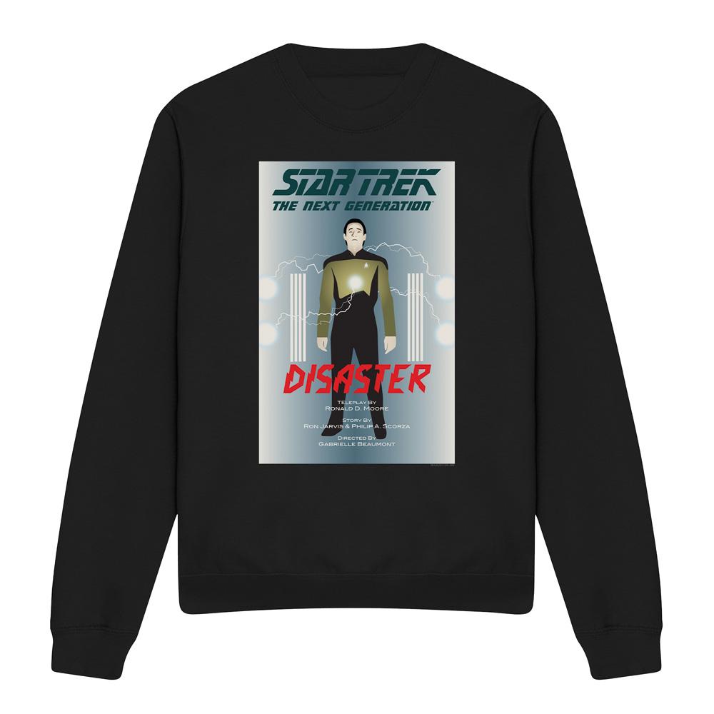 Black - Front - Star Trek Unisex Adult The Next Generation Season 5 Episode 5 Sweatshirt