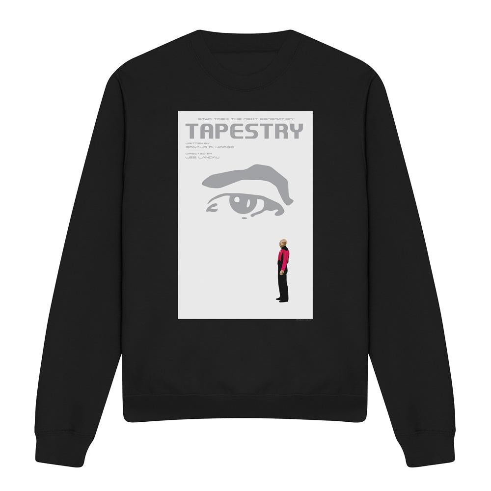 Black - Front - Star Trek Unisex Adult The Next Generation Season 6 Episode 15 Sweatshirt