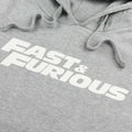 Heather Grey - Side - Fast & Furious Mens Logo Hoodie
