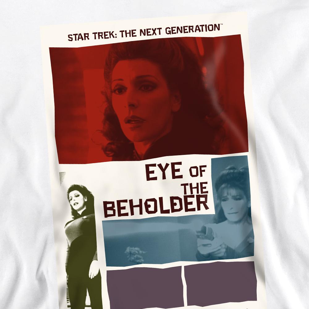 White - Pack Shot - Star Trek Unisex Adult The Next Generation Season 7 Episode 18 Sweatshirt