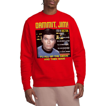 Red - Lifestyle - Star Trek Unisex Adult All of the Above Sweatshirt