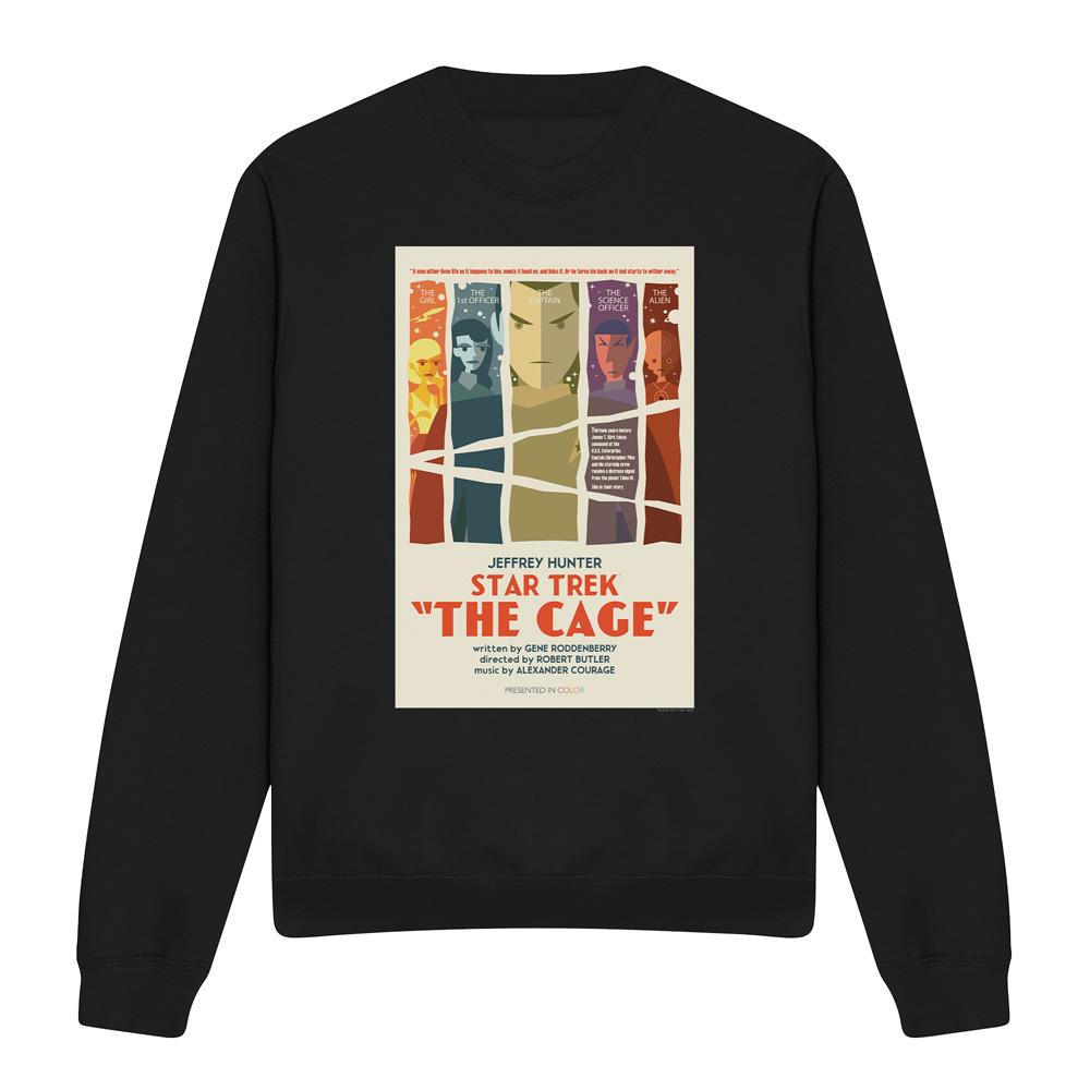 Black - Front - Star Trek Unisex Adult The Original Series Episode 80 Sweatshirt