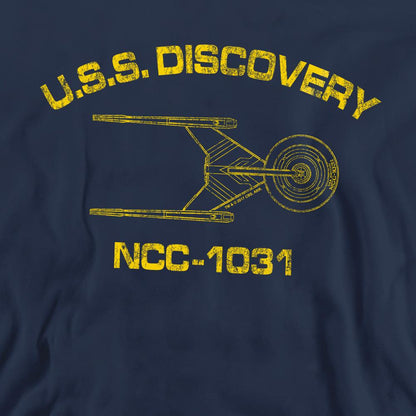 Navy - Pack Shot - Star Trek: Discovery Unisex Adult Athletic Sweatshirt