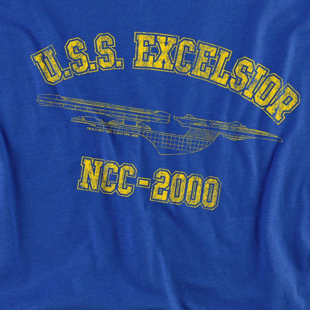 Royal Blue - Pack Shot - Star Trek Unisex Adult Excelsior Athletic Sweatshirt