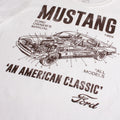 White - Side - Ford Mens Mustang Manual T-Shirt