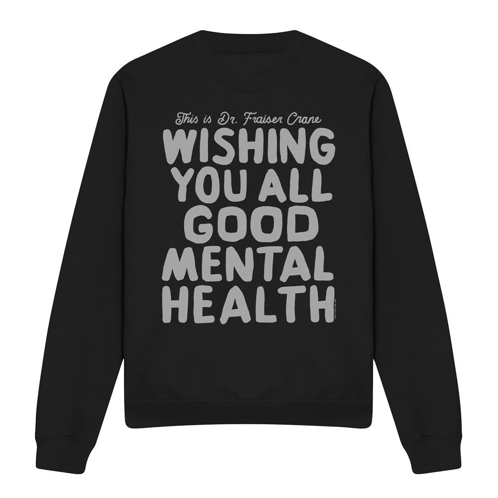 Black - Front - Frasier Unisex Adult The Frasier Sign Off Sweatshirt