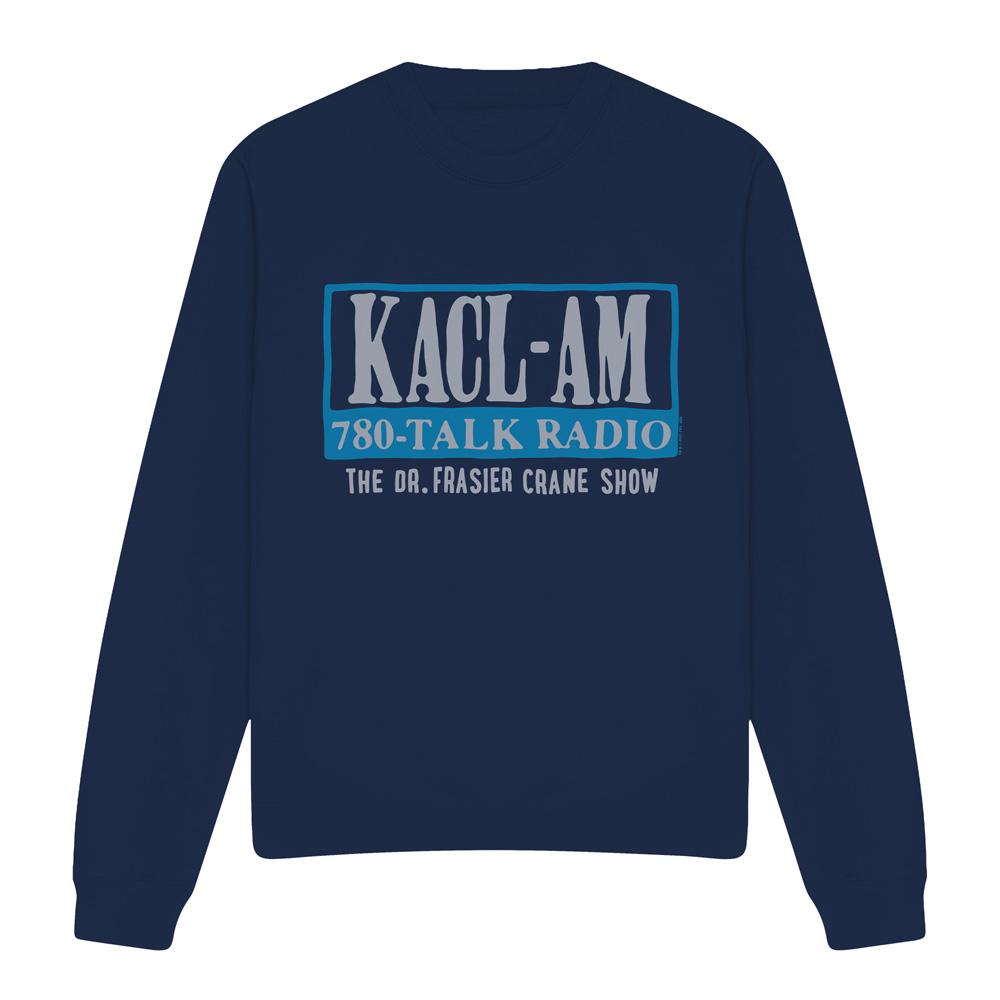 Navy - Front - Frasier Unisex Adult KACL-AM Talk Sweatshirt