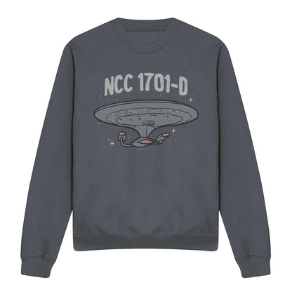 Black - Front - Star Trek Unisex Adult The Next Generation Sweatshirt