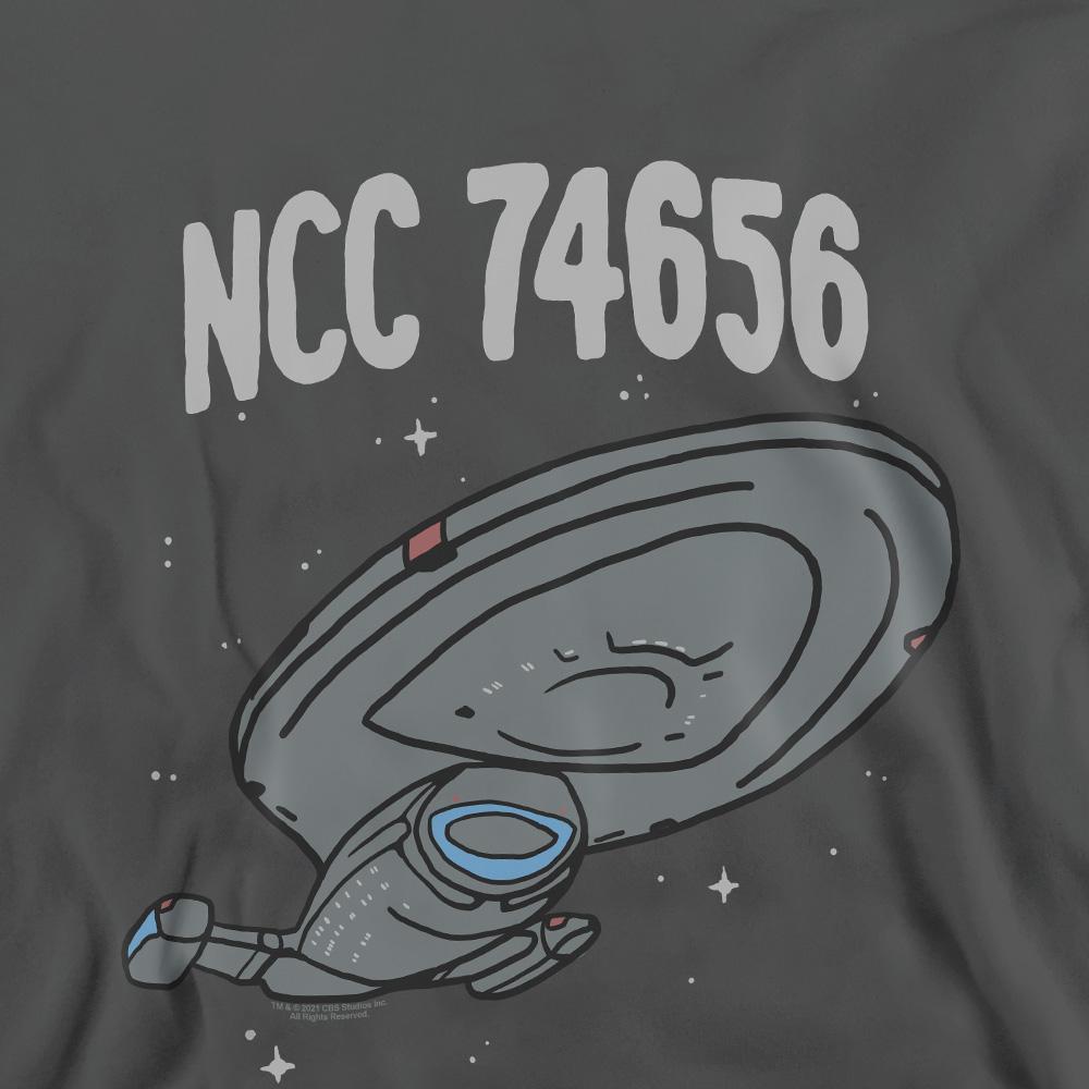 Black - Side - Star Trek Unisex Adult The Intrepid Class Sweatshirt