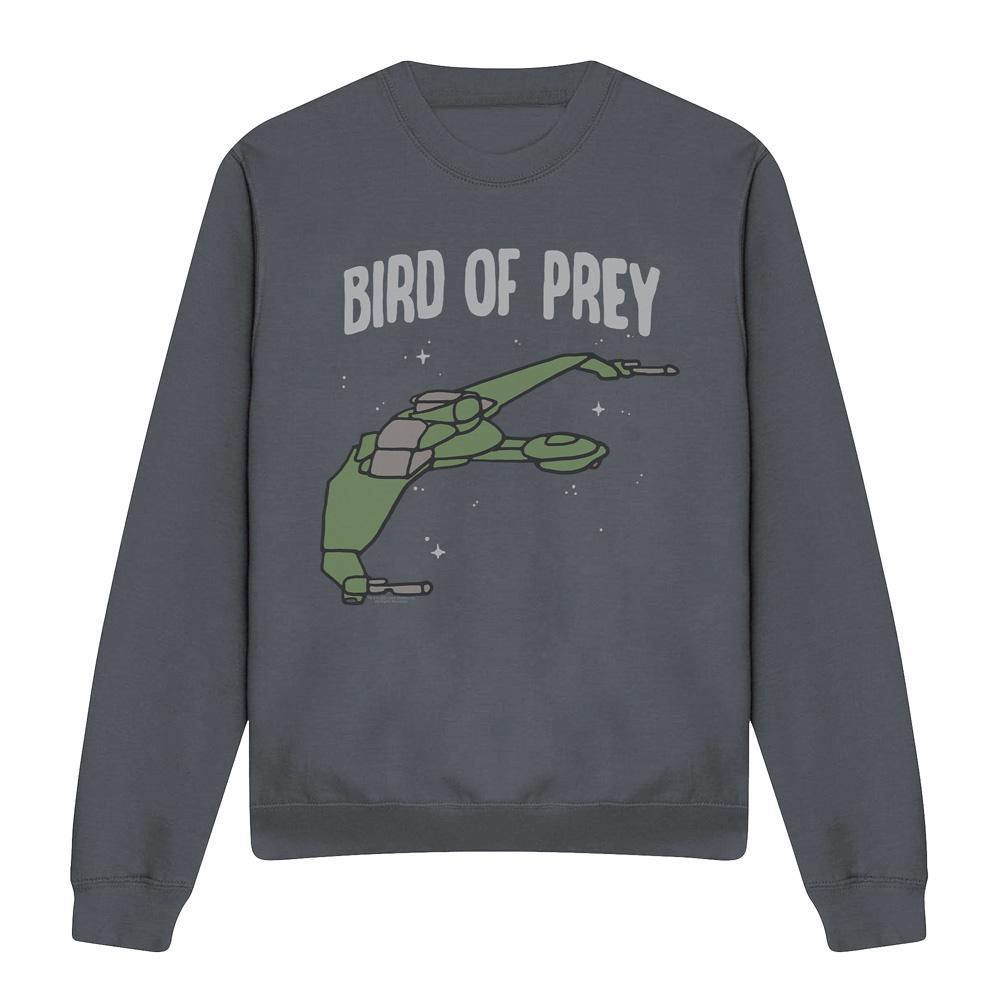 Black - Front - Star Trek Unisex Adult The Bird of War Sweatshirt