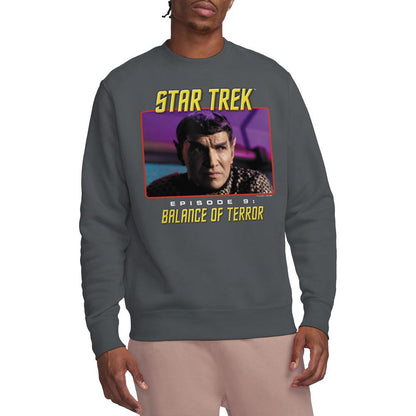 Charcoal - Lifestyle - Star Trek Unisex Adult Balance of Terror Sweatshirt