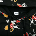 Black - Side - Disney Womens-Ladies Classic Mickey & Minnie Mouse All-Over Print Hoodie