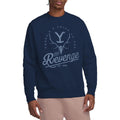 Navy - Lifestyle - Yellowstone Unisex Adult Revenge Skull Sweatshirt