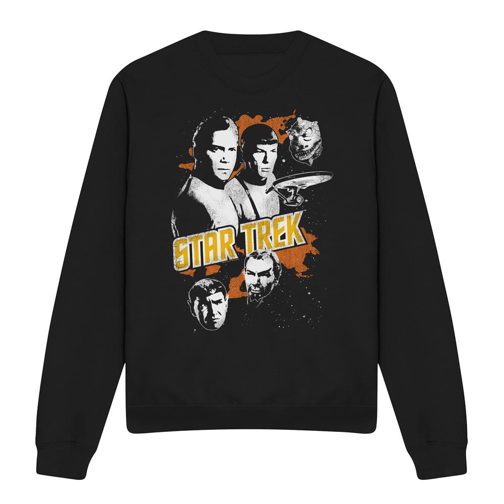 Black - Front - Star Trek Unisex Adult Good Vs Evil Graphic Sweatshirt