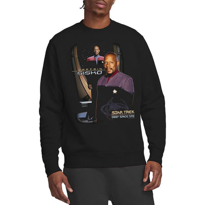 Black - Lifestyle - Star Trek Unisex Adult Captain Sisko Sweatshirt