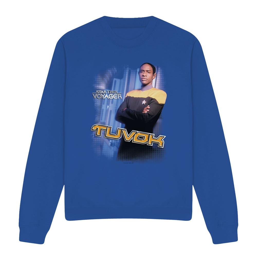 Royal Blue - Back - Star Trek Unisex Adult Tuvok Sweatshirt