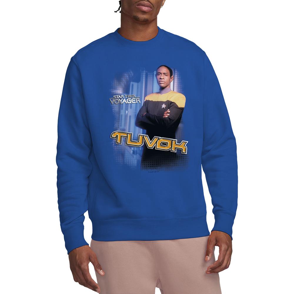 Royal Blue - Side - Star Trek Unisex Adult Tuvok Sweatshirt