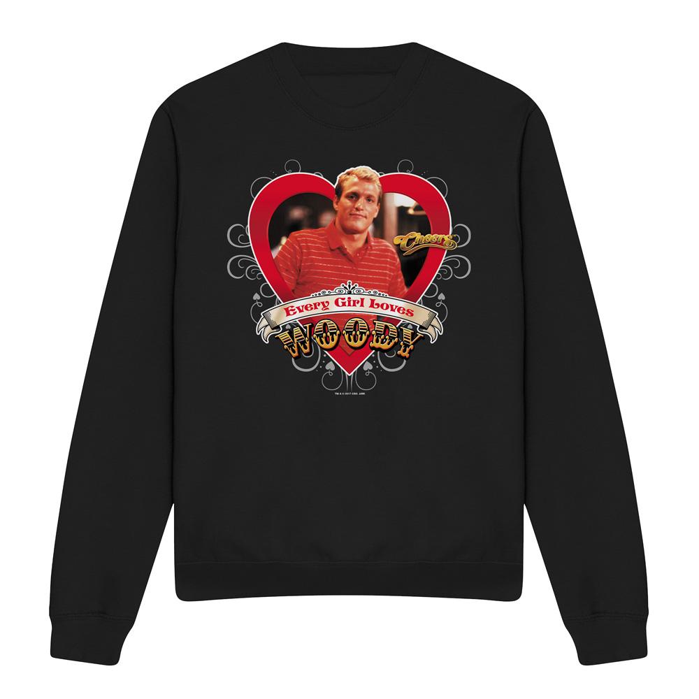 Black - Front - Cheers Unisex Adult Woody Boyd Sweatshirt