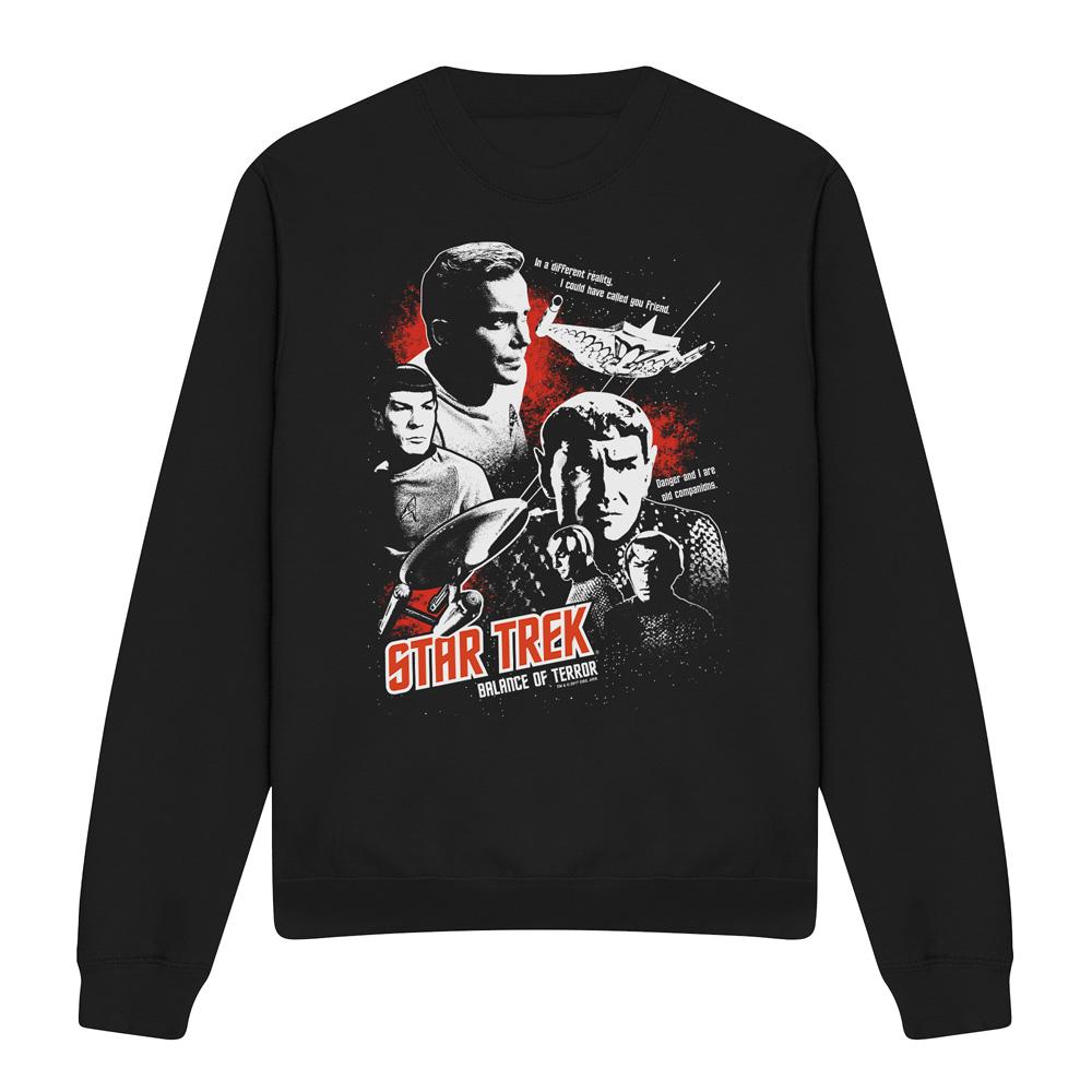 Black - Front - Star Trek Unisex Adult Balance of Terror Sweatshirt