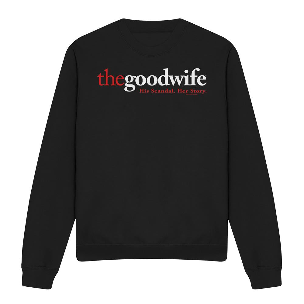 Black - Front - The Good Wife Unisex Adult Logo Sweatshirt