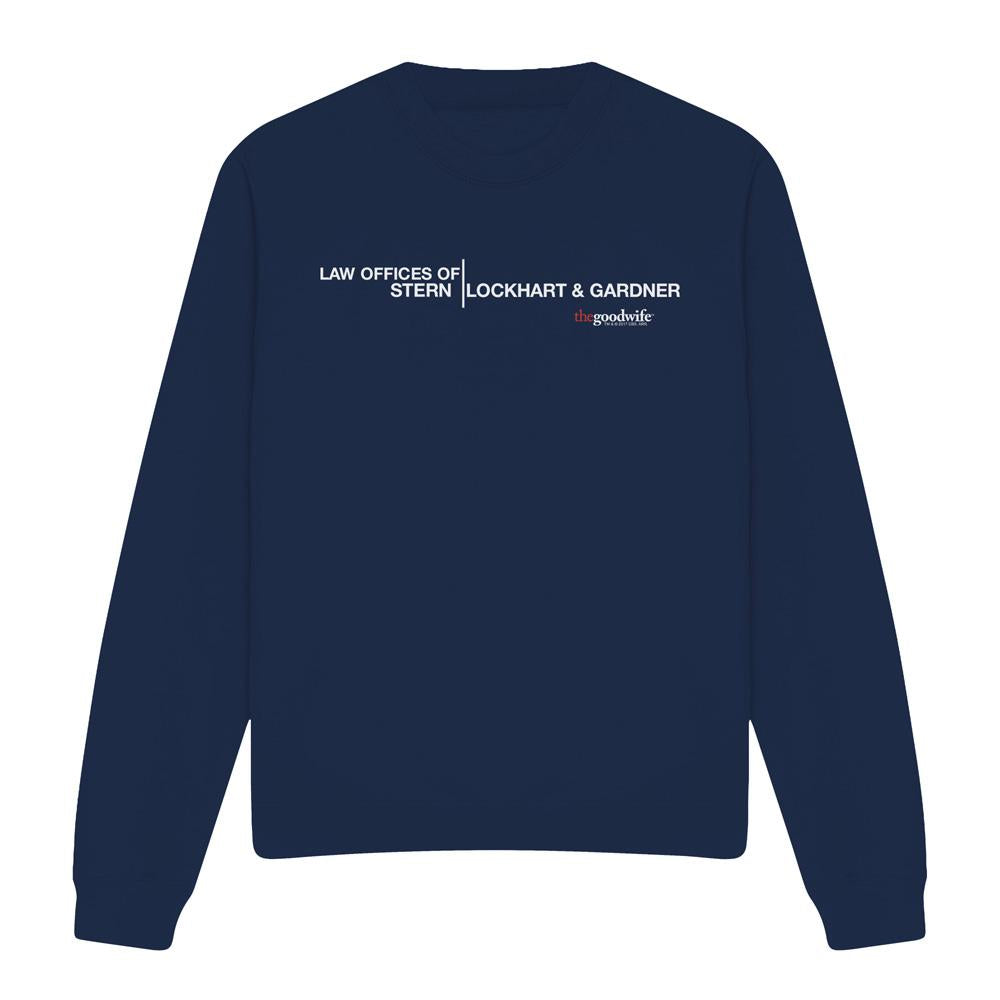 Navy - Front - The Good Wife Unisex Adult Law Offices Sweatshirt