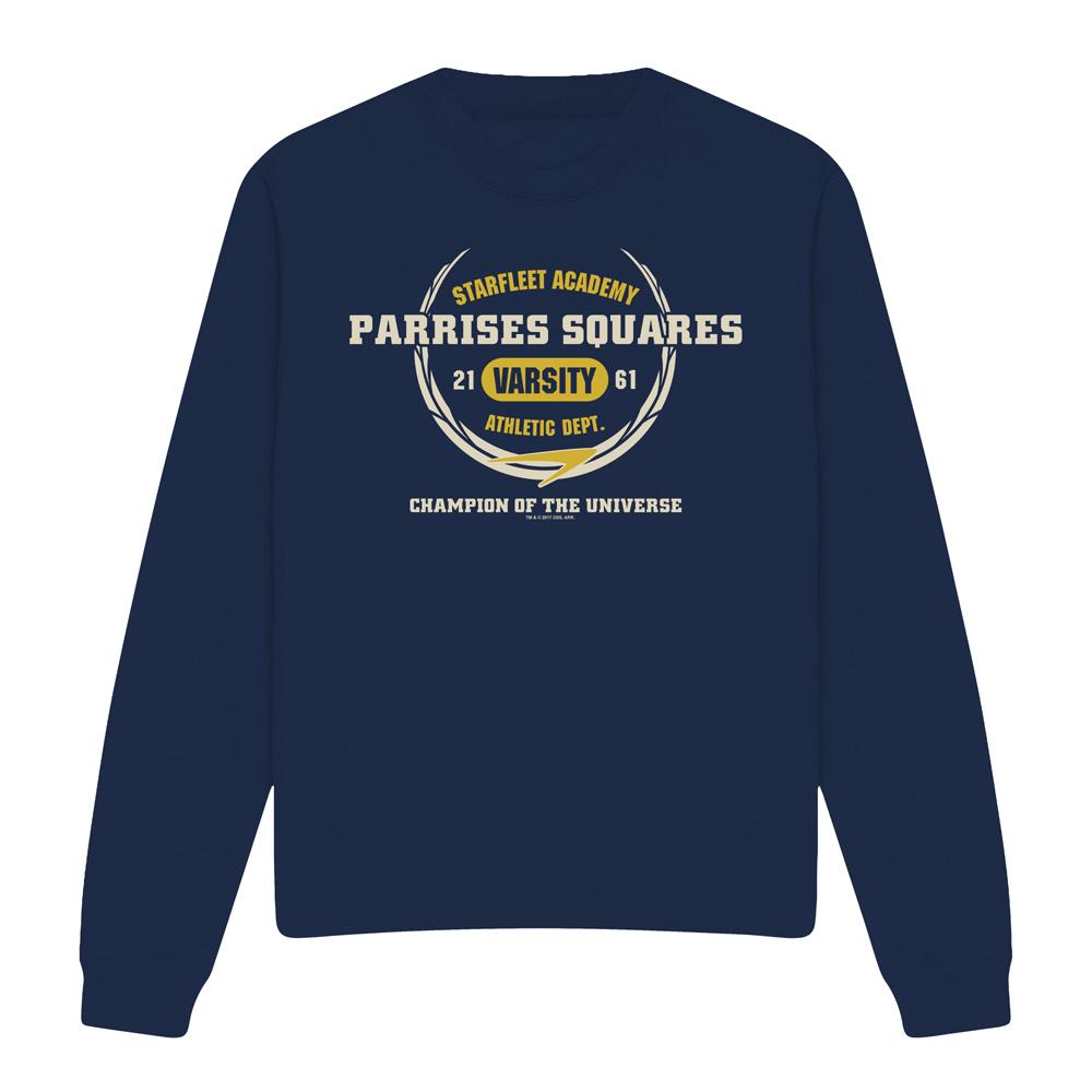 Navy - Front - Star Trek Unisex Adult Parrises Squares Sweatshirt