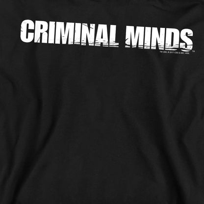 Black - Pack Shot - Criminal Minds Unisex Adult Logo Sweatshirt
