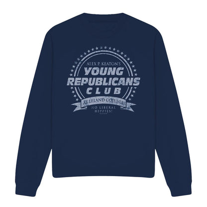 Navy - Front - Family Ties Unisex Adult Young Republicans Club Sweatshirt