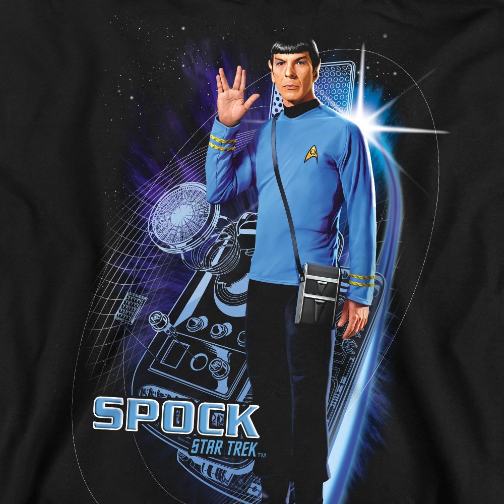 Black - Pack Shot - Star Trek Unisex Adult Galactic Spock Sweatshirt