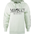 Sage - Front - Disney Womens-Ladies Authentic Mickey Mouse Hoodie