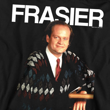 Black - Pack Shot - Cheers Unisex Adult Frasier Crane Sweatshirt