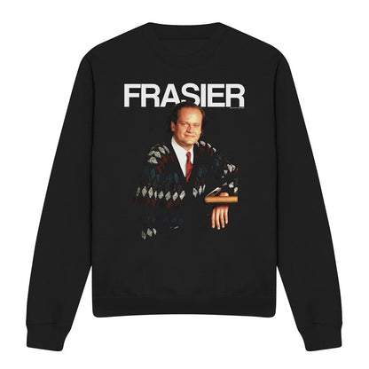 Black - Front - Cheers Unisex Adult Frasier Crane Sweatshirt