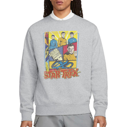 Sport Heather - Side - Star Trek Unisex Adult Vintage Collage Sweatshirt