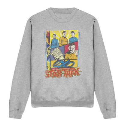 Sport Heather - Front - Star Trek Unisex Adult Vintage Collage Sweatshirt