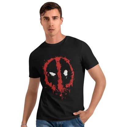 Black - Side - Deadpool Mens Logo T-Shirt