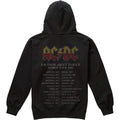 Black-Green - Back - AC-DC Mens About To Rock Tour Hoodie