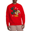 Red - Side - Garfield Unisex Adult Ho Ho Ho Christmas Sweatshirt