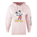 Pale Pink - Front - Disney Womens-Ladies Open Arms Mickey Mouse Hoodie