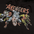 Black - Side - Avengers Mens Vintage Hoodie